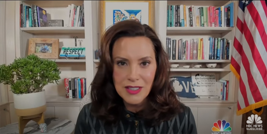 Michigan Gov. Gretchen Whitmer speaks to Chuck Todd on NBC's