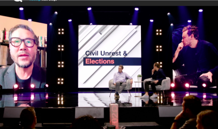 Eugene Cho participates in the Wednesday session of the Q&A: A Virtual Townhall event. 