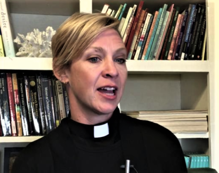 The Rev. Amanda Henderson, ordained by the Disciples of Christ, is the director of the new Institute for Religion, Politics & Culture at Iliff School of Theology in Denver, Colorado. Henderson hopes to use the institute to research the religious underpinnings of current issues and move the state and nation toward a more 'Iiberative' framework.