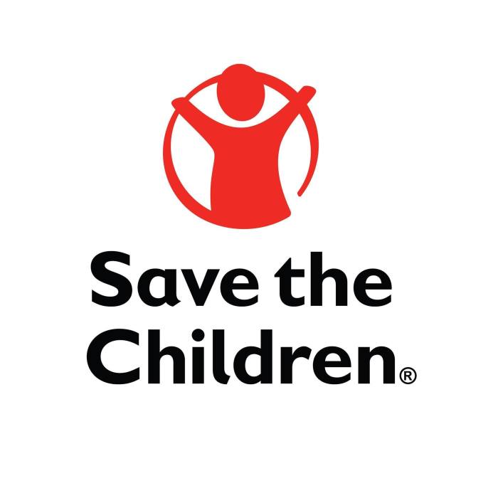 The logo for the charity organization Save the Children.