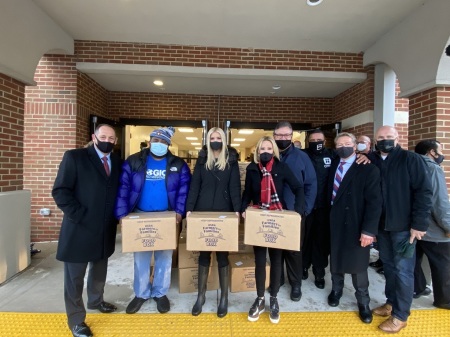 President Donald Trump’s controversial spiritual adviser Paula White joined his daughter and senior adviser Ivanka Trump at Christ Chapel in Woodbridge, Va., on Monday December 14, 2020, to help distribute food to families in need.