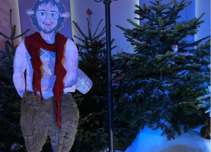 An image of Mr. Tumnus at the Narnia Experience at Cornerstone Church in Nottingham, UK. 