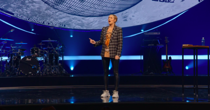 Sadie Robertson Huff speaks at the Passion 2021 Conference on December 31, 2020.