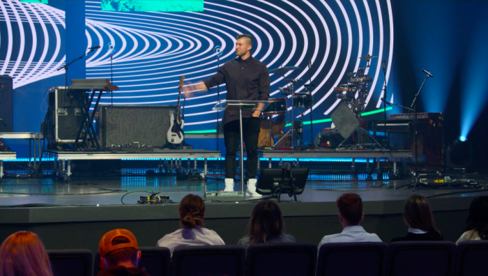 Tim Tebow speaks at the Passion 2021 Conference on December 31, 2020.