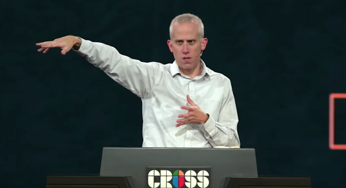 Pastor Kevin DeYoung speaks at the Cross conference in December 2020.