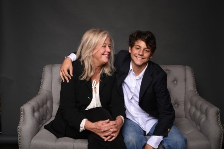Joye Booher and her son, Caleb, in 2018.