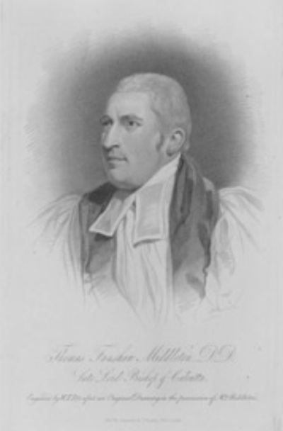 Thomas Middleton (1769-1822), the first Anglican Bishop of Calcutta (Kolkata) and the founder of the Bishop's College in Calcutta. 