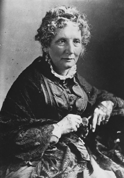 Harriet Beecher Stowe, American abolitionist and author of Uncle Tom's Cabin.