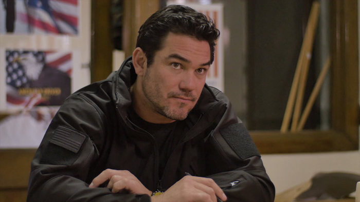Dean Cain on the set of 'Trafficked,' 2021