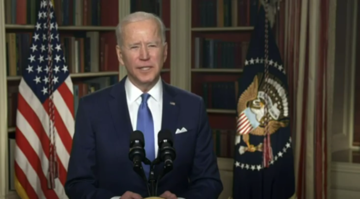 President Joe Biden delivers remarks at the 2021 National Prayer Breakfast, Feb. 4, 2021.