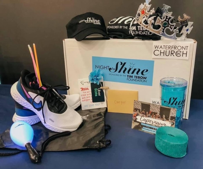 Waterfront DC's 'Swag Bag' for 2021 Virtual Night to Shine participants 