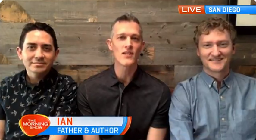 Ian Jenkins, Alan Mayfield, and Jeremy Allen Hodges on "The Morning Show" in Australia on Feb. 16, 2021.
