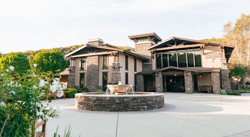 Rutherford Hall on the campus of The Master's University, located in Santa Clarita, California.