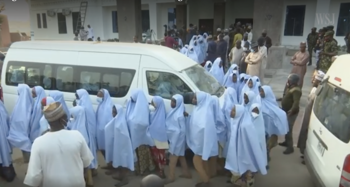 Nearly 300 Nigerian schoolgirls were released on March 2, 2021. 