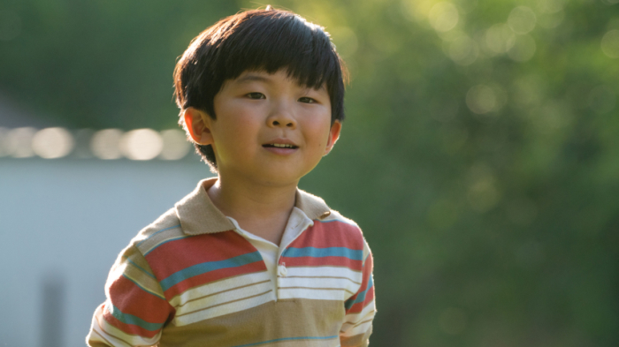 A young David played by Alan S. Kim in the film 'Minari.'