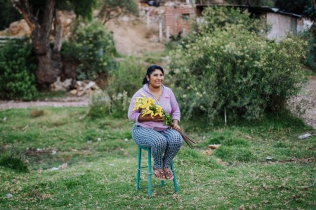 Yhovana's husband lost his job when Covid-19 hit Bolivia. She works on a farm and was desperate when there was no food to feed her four children.