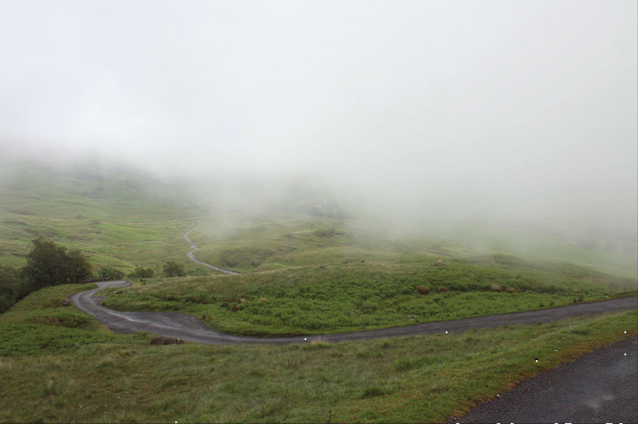 Hardknott Pass is England’s steepest road. 
