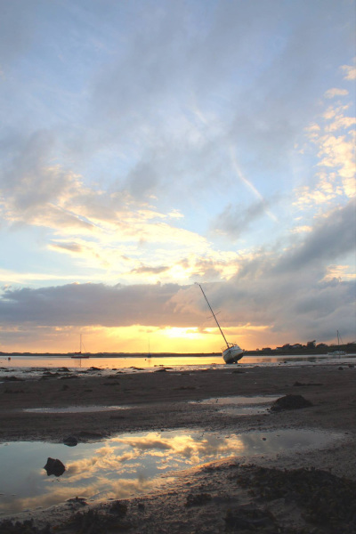 The English village of Ravenglass is situated on an estuary flowing to the Irish Sea. 