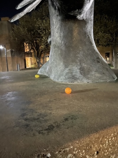 Easter eggs containing Bible verses seen on the University of North Texas campus in Denton on March 28, 2021. 