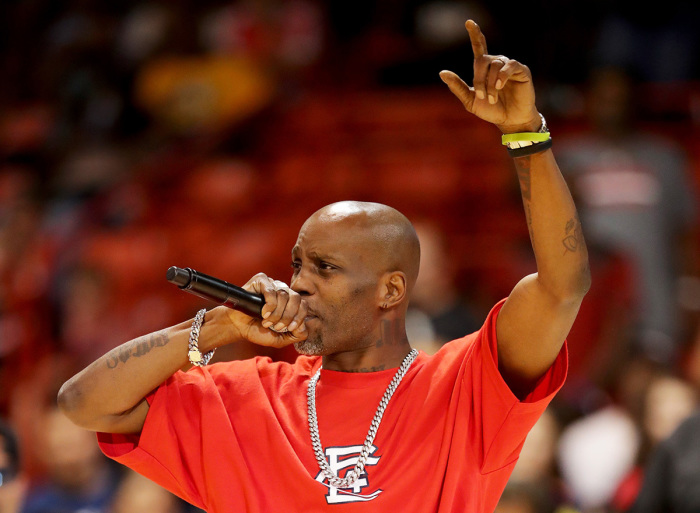 Rapper DMX performs during week five of the BIG3 three on three basketball league at UIC Pavilion on July 23, 2017, in Chicago, Illinois. 