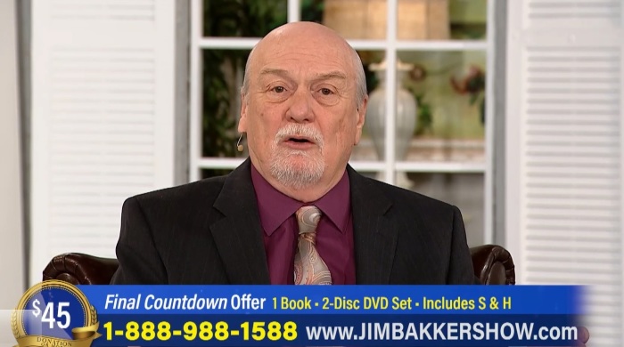 Thomas Horn, an author of End Times books, speaks during an April 2021 episode of 'The Jim Bakker Show.'