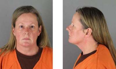 Former Brooklyn Center police officer Kim Potter poses for a mugshot at the Hennepin County jail.