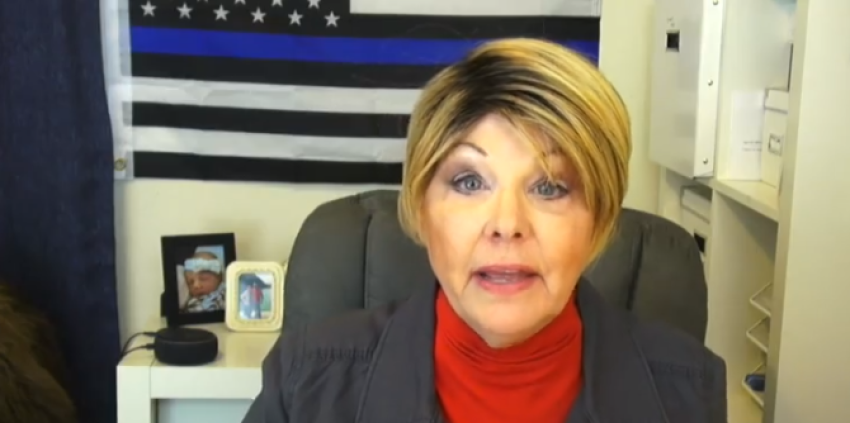 Sgt. Betsy Smith, spokeswoman for the National police Association, speaks with NTD's