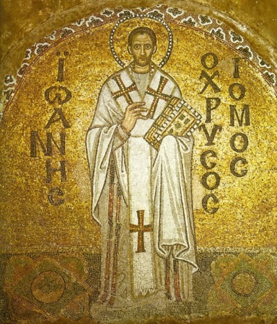 Saint John Chrysostom (347-407), an early church leader. 