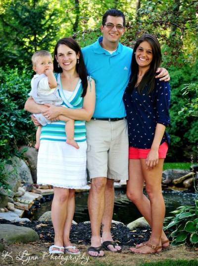 Stephanie Studt posed with her son, Jeremiah and his adopted parents. 