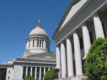 The Washington State Capitol Building in Olympia, Washington.