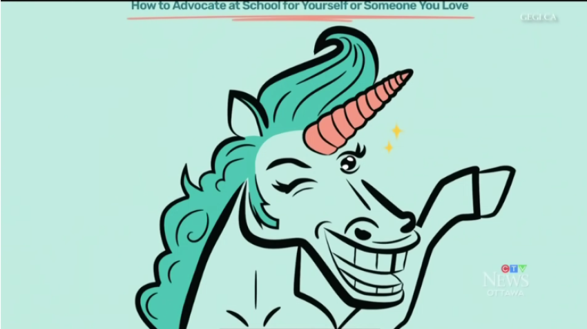 Gegi, the "nonbinary" unicorn.