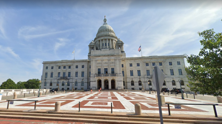 The Rhode Island State House, Providence, Rhode Island.