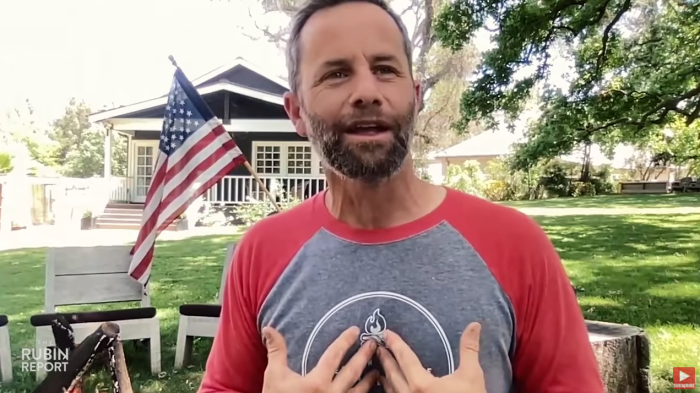 Kirk Cameron speaks during an interview for 'The Rubin Report' that aired on YouTube on June 2, 2021. 