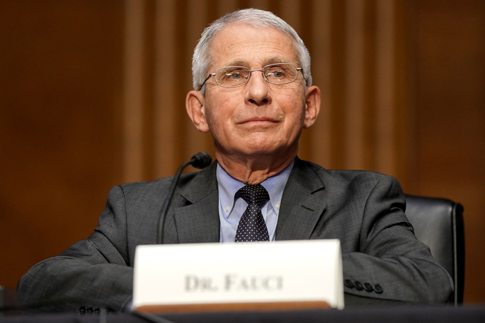 Dr. Anthony Fauci, director of the National Institute of Allergy and Infectious Diseases, speaks during a Senate Health, Education, Labor and Pensions Committee hearing to discuss the ongoing federal response to COVID-19 on May 11, 2021, in Washington, D.C. 