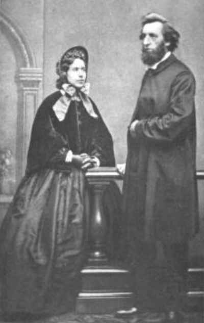 An 1862 photo of William Booth and his wife Catherine. The two were notable evangelists who founded the Salvation Army. 