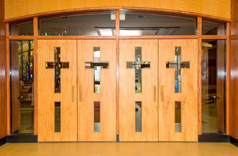 Church, sanctuary, church doors