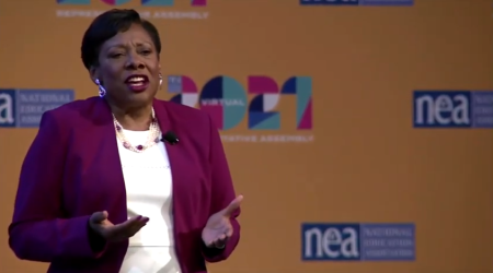 National Education Association President Becky Pringle.