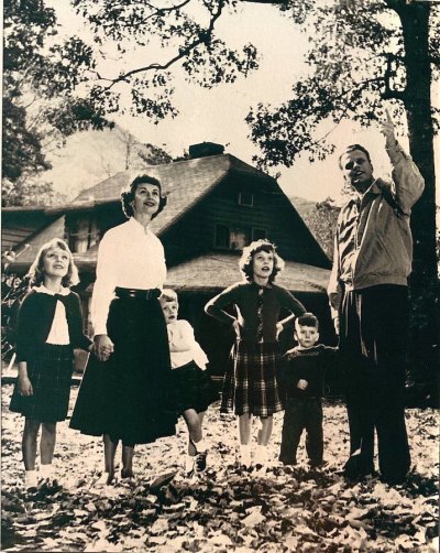The Graham family at their home in Montreat, North Carolina, in an undated photo.