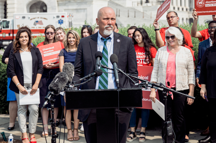 Rep. Chip Roy, R-Texas, speaks at a press conference on Capitol Hill as he unveils the Protect Life on College Campus Act of 2021, in Washington, D.C., on July 21, 2021.