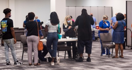 Impact Church of Jacksonville, Florida, hosted a vaccination event on Sunday, Aug. 8, 2021, in which more than 250 people received the COVID-19 vaccine. The church held an earlier event in March 2021 in which around 800 people were vaccinated.
