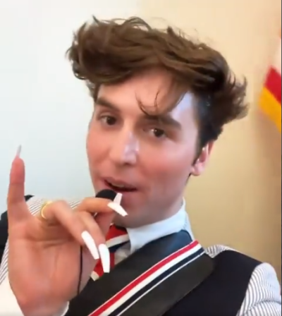 Benny Drama, a TikTok star and comedian, appears as 'Kooper the Gen Z intern' in a skit encouraging Americans to get vaccinated.
