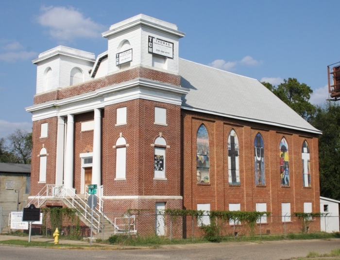 The historic sanctuary of Mount Zion African Methodist Episcopal Zion Church of Montgomery, Alabama