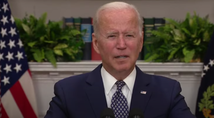 President Joe Biden delivers remarks about the situation in Afghanistan following a meeting with G7 leaders, Aug. 24, 2021.