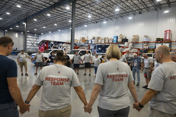 Nearly two dozen volunteers and staff from Convoy of Hope responded with emergency relief efforts in the first hours after Ida made landfall. 
