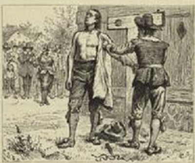 Obadiah Holmes (1610-1682), a Baptist preacher famously punished with 30 lashes by Puritans in New England. 
