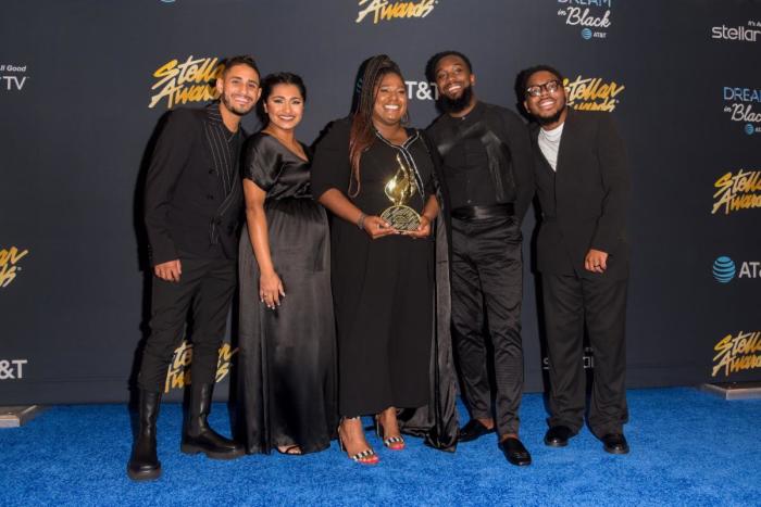 Maverick City Music receives new artist of the year and album of the year awards at the 2021 Stellar Awards.