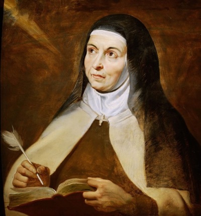 Teresa of Ávila (1515-1582), a Carmelite nun from Spain known for her writings and mystical experiences. 