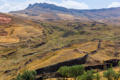 The Durupinar formation site in Eastern Turkey is what some believe to be the resting spot of Noah's Ark from the Bible.