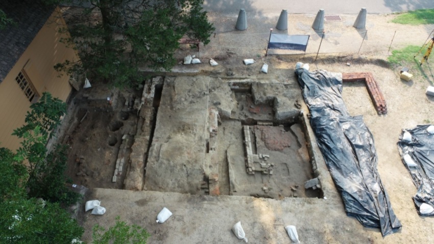 The remains of what archaeologists believe was the first permanent structure for the Historic First Baptist Church of Williamsburg, Virginia, one of the first African American congregations established in the United States. Although the church traces its origins to the early 1770s, this structure was built in the early 1800s.