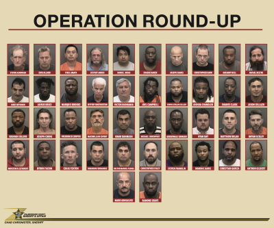 Some of the 125 men arrested for human trafficking during “Operation Round-Up' by the Hillsborough County Sheriff’s Office.